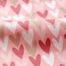 Cotton Poplin hearts – light dusky pink,  thumbnail number 2