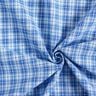 Cotton fabric gradient check – white/royal blue,  thumbnail number 3