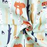 Decor Fabric Half Panama Woodland Animals – mint,  thumbnail number 3