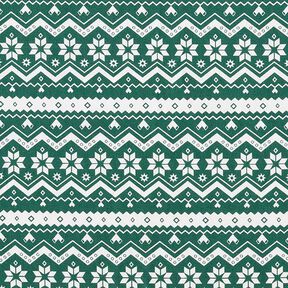 Cotton Poplin Norwegian pattern – fir green, 