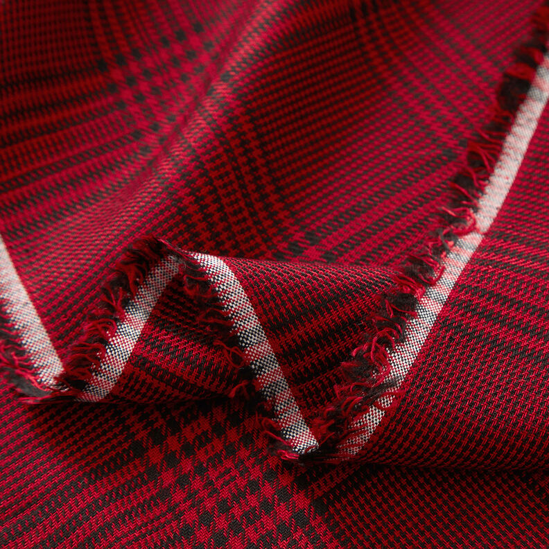 viscose fabric Glen Plaid – chili,  image number 3