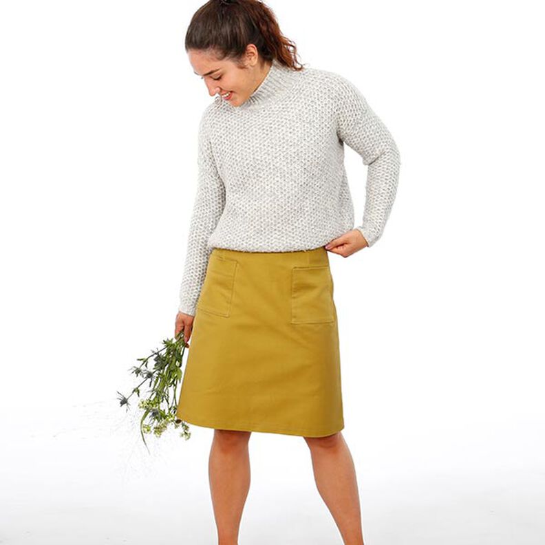 FRAU INA - simple skirt with patch pockets, Studio Schnittreif | XS - XXL,  image number 3