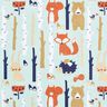 Decor Fabric Half Panama Woodland Animals – mint,  thumbnail number 1