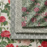 Decor Fabric Half Panama Rose garden – natural/carmine,  thumbnail number 5