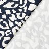 Viscose Jersey abstract leopard spots – midnight blue/white,  thumbnail number 4