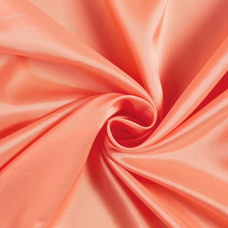 Lining Fabric Plain Acetate – peach orange,  image number 1