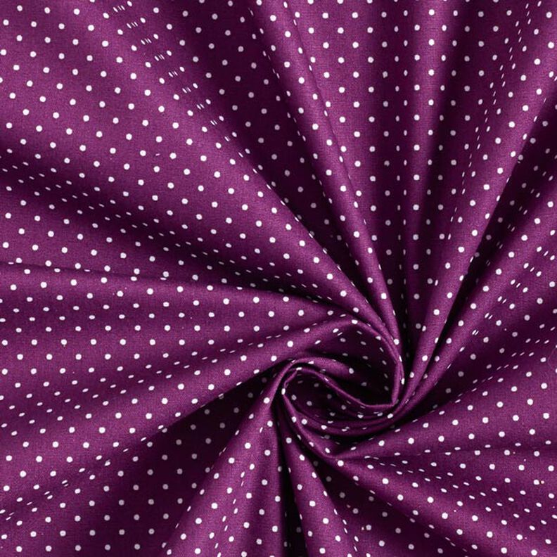 Cotton Poplin Little Dots – red lilac/white,  image number 5