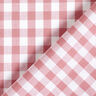 Cotton Vichy check 1 cm – dusky pink/white,  thumbnail number 4