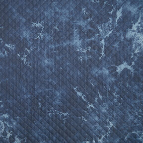 Tie-dyed chambray quilted fabric – denim blue, 