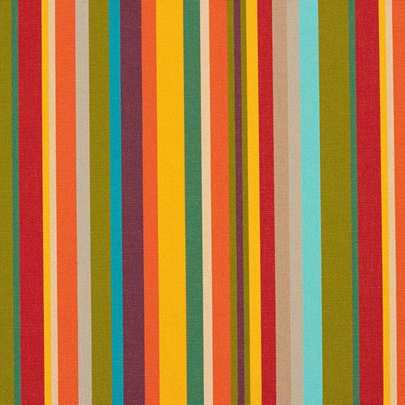 Outdoor Fabric Canvas Colourful stripes – green/yellow,  image number 1