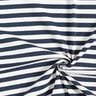 Ribbed Jersey yarn-dyed horizontal stripes – offwhite/navy blue,  thumbnail number 3