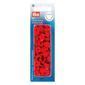 Color Snaps Heart Press Fasteners 4 - red| Prym, 