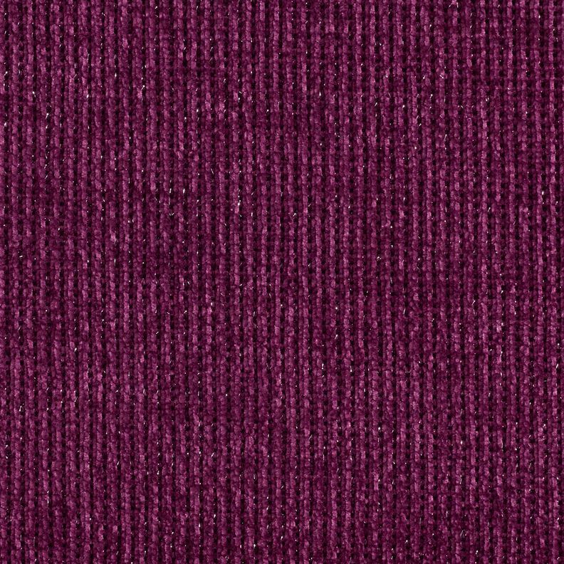 Glitter chenille – aubergine/metallic silver,  image number 1