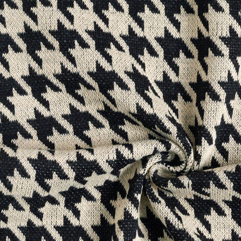 Houndstooth knit – light beige/black,  image number 4