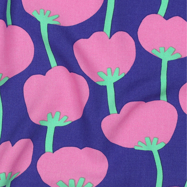 Lenzing Ecovero™ Poppies | Nerida Hansen – navy blue/pink,  image number 2