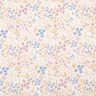 Coated Cotton colourful floral meadow – white/pastel violet,  thumbnail number 1