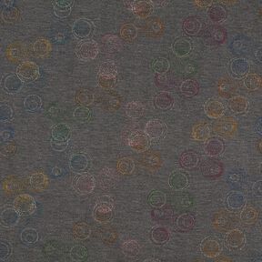 Viscose Jersey Colourful Circles – stone grey, 