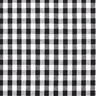 Cotton Vichy check 1 cm – black/white,  thumbnail number 1