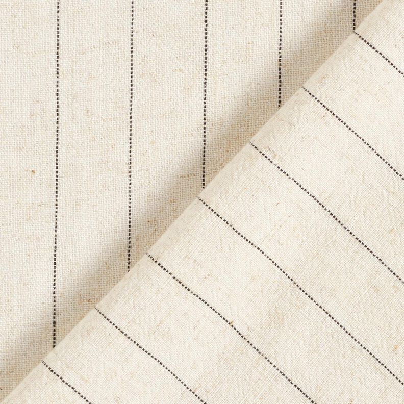 Viscose-linen crepe wide pinstripes – beige,  image number 4