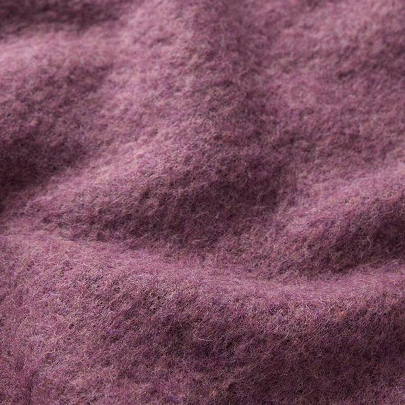 Mottled Fulled Wool Blend – grape,  image number 2