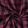 Stretch trouser fabric tartan – black/intense pink,  thumbnail number 3