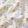 Cotton Poplin Flower meadow and dots – white,  thumbnail number 2