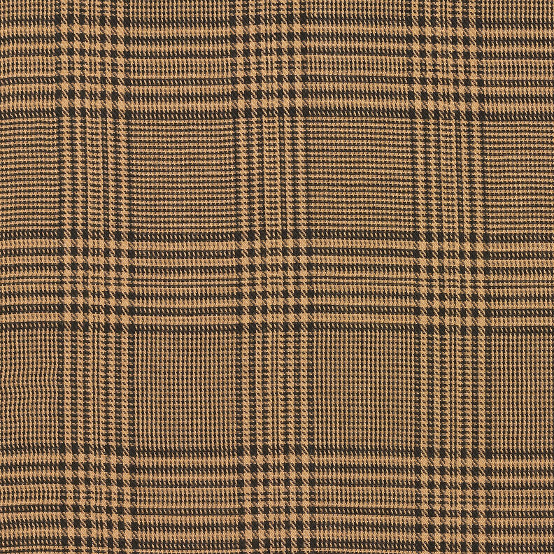 viscose fabric Glen Plaid – caramel/black,  image number 1