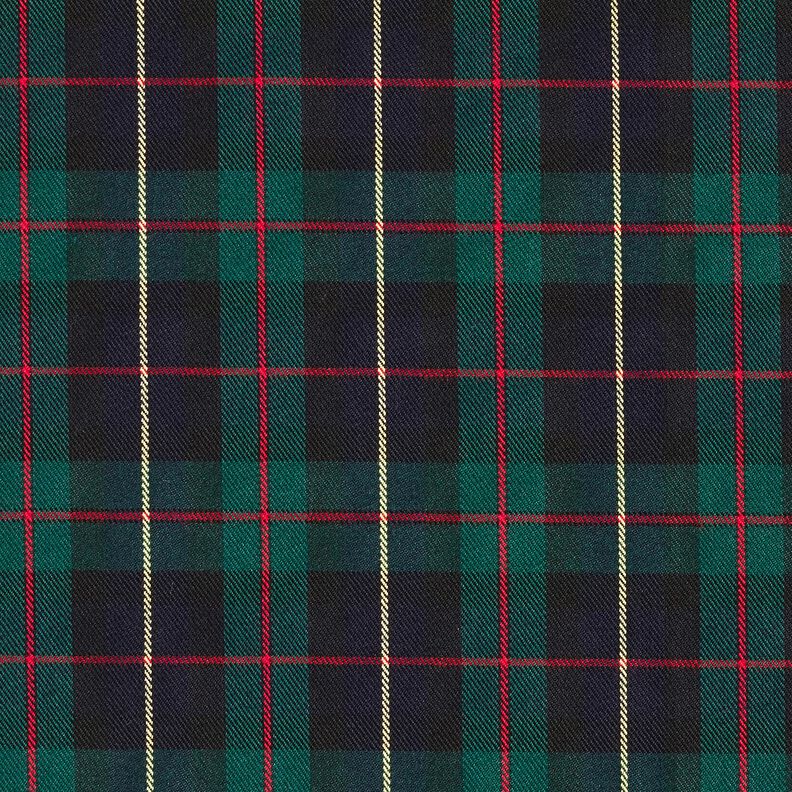 Viscose mix tartan – fir green/black,  image number 1