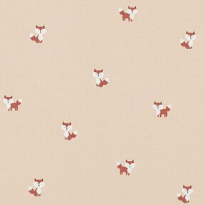 Cotton Jersey Little Foxes – sand, 