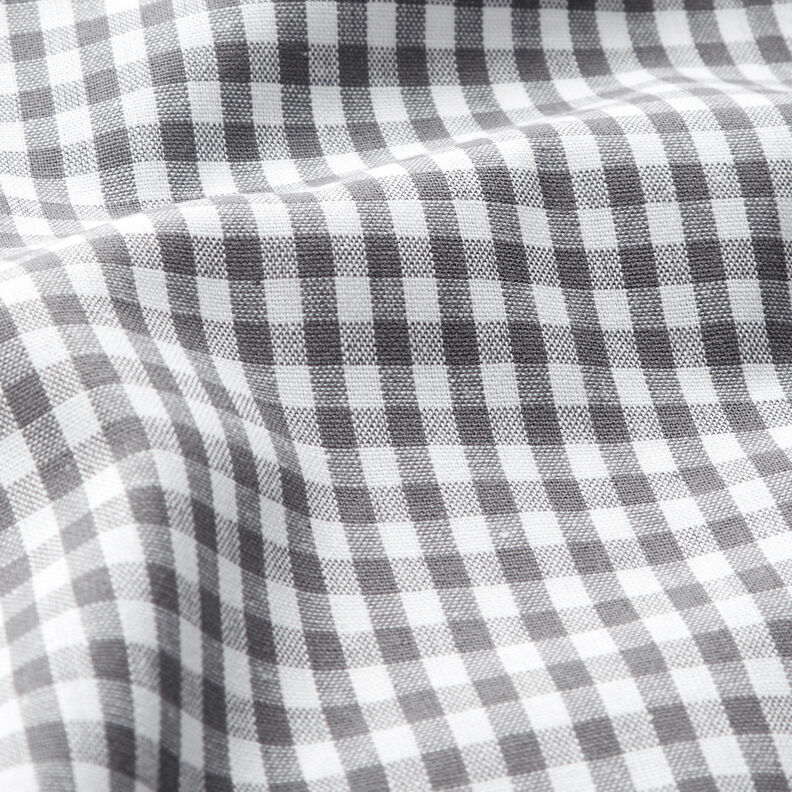 Cotton Vichy check 0,5 cm – pearl grey/white,  image number 2