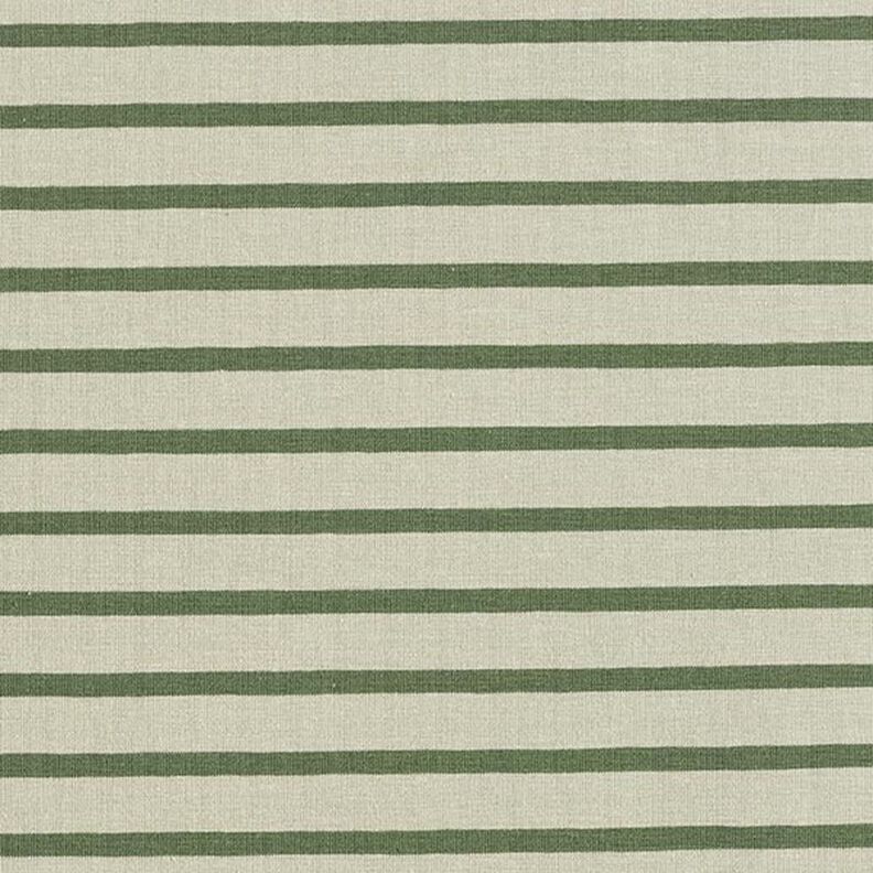 Narrow & Wide Stripes Cotton Jersey – reed/pine,  image number 1