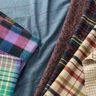 Coat fabric wool blend blurred check,  thumbnail number 6