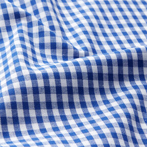 Cotton Vichy check 0,5 cm – royal blue/white, 