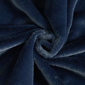 Plain faux fur – navy blue, 