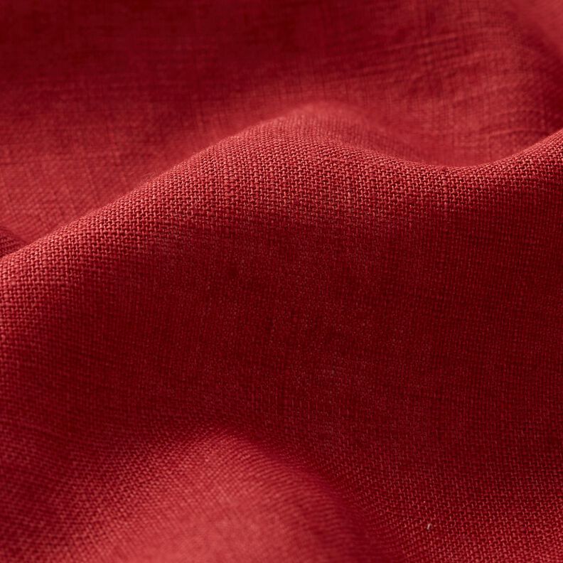 Lightweight linen blend pre-washed – carmine,  image number 3