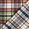 Coat fabric double-face tartan – grey/carmine,  thumbnail number 1