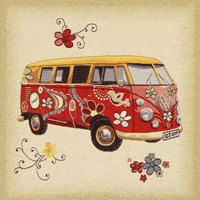 Tapestry Piece Colourful Bulli VW, 