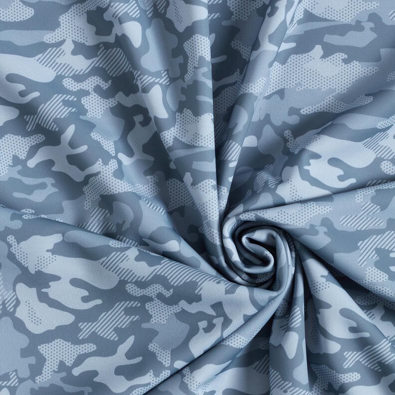 Sports and functional jersey camouflage – blue grey,  image number 3