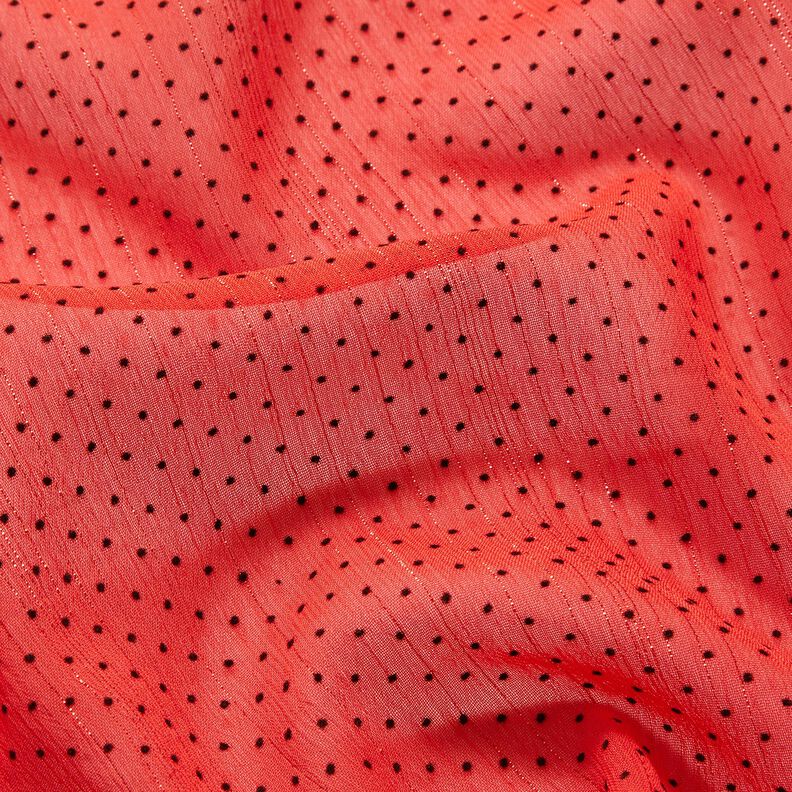 Glitter stripes and dots chiffon – red,  image number 2