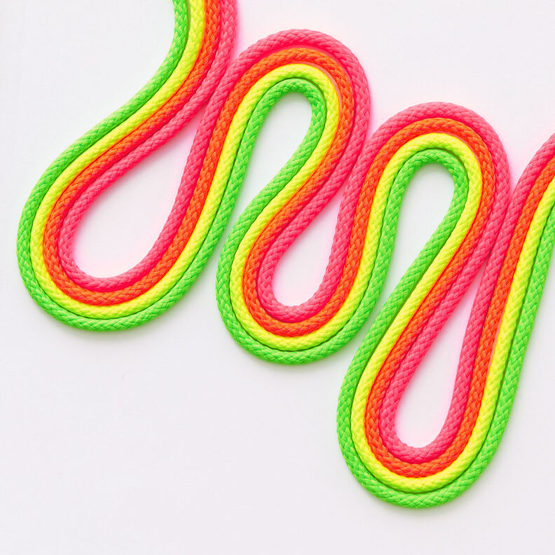 Anorak cord [Ø 4 mm] – neon pink,  image number 4