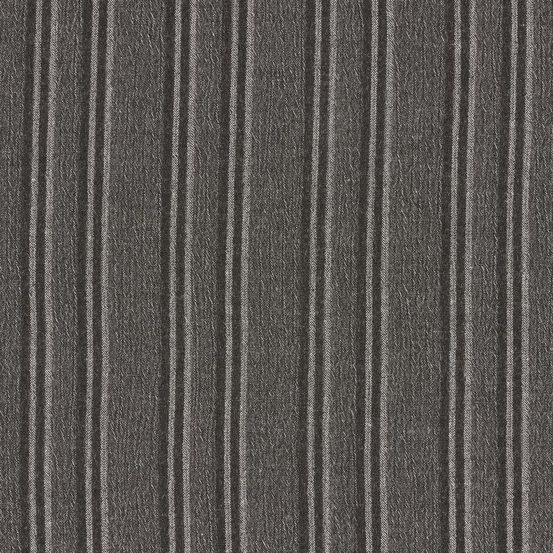 Crushed stripes cotton fabric – anthracite,  image number 1