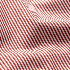 Cotton Poplin Mini stripes – terracotta/white, 