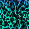 French Terry Gradient Leopard Digital Print – blue lilac/turquoise,  thumbnail number 3