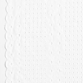 Ornament broderie anglaise cotton fabric – white, 
