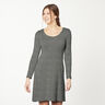 Mottled Viscose Blend Jersey – dark grey,  thumbnail number 4