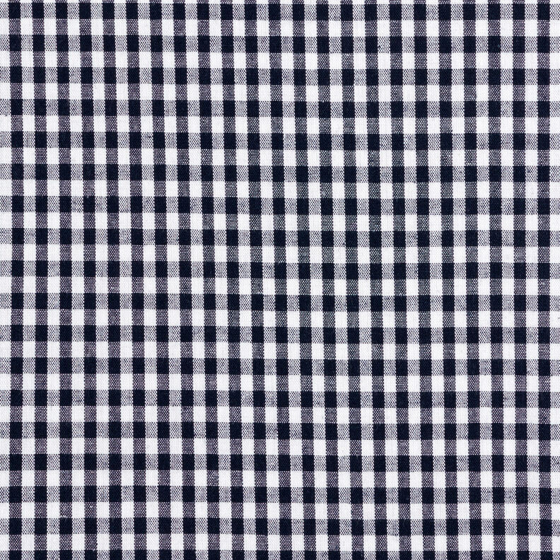 Cotton Vichy check 0,5 cm – blue-black/white,  image number 1