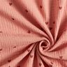 Double Gauze/Muslin verstreute Herzen | by Poppy – dark dusky pink/burgundy,  thumbnail number 3