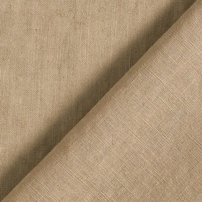 Lightweight linen blend pre-washed – dark beige,  image number 4