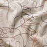 Decor Fabric Half Panama leaf lines – natural,  thumbnail number 2