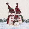 Panel Tapestry Fabric snowman trio – light beige,  thumbnail number 1